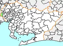 立田村の位置