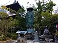 多宝塔と修行大師像と一願龍