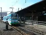 改築前の福井鉄道ホーム