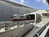 ゆいレール唯一のトンネル（2020年2月）