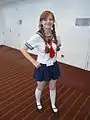 コスプレとしてのセーラー服を着る少女(米国・Tekkoshocon 2010)
