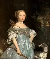 狩りの女神ディアーナに扮した少女 (c.1669)  Muzeum Pałacu Króla Jana III w Wilanowie