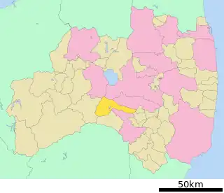 天栄村位置図