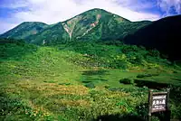 天狗の庭からの夏の火打山
