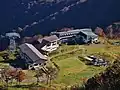 天神平駅を見下ろす