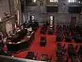 観覧室から眺めた議事堂場内
