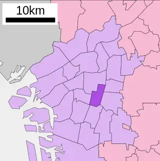 天王寺区位置図