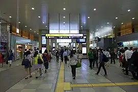 天王寺駅 中央改札口付近