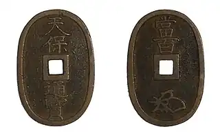 天保通寳 本座広郭