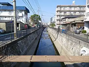天籟寺地区を流れる天籟寺川(菅原・沖台付近)