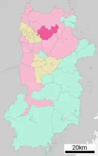 天理市位置図