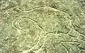 テリー・ヒルズの岩壁に残る壁画
