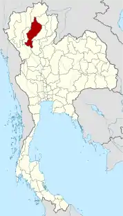 ラムパーン県の位置