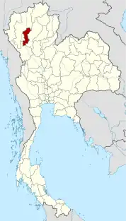 ラムプーン県の位置