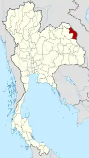 ナコーンパノム県の位置