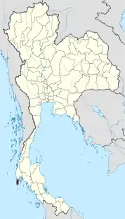 プーケット県の位置