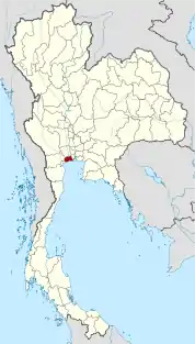 サムットサーコーン県の位置