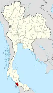 サトゥーン県の位置