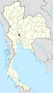 シンブリー県の位置
