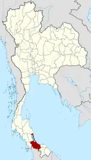 ソンクラー県の位置