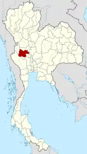 ウタイターニー県の位置