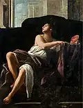 ジョヴァンニ・バリオーネ『タレイア、喜劇を司るムーサ』（1620年） アラス美術館所蔵