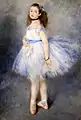『踊り子』1874年。油彩、キャンバス、142.5 × 94.5 cm。ナショナル・ギャラリー(ワシントンD.C.)。第1回印象派展出品。