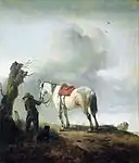 葦毛の馬