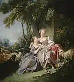 『恋文』1750年 ワシントン・ナショナル・ギャラリー所蔵