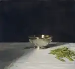 ウィリアム・ニコルソン  グリンピースとぴかぴかのボウル (1911)