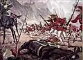 メキシコ軍騎兵隊と戦う第155歩兵連隊（英語版）を描いた絵画