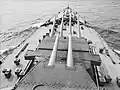 艦橋から見下ろした前部主砲