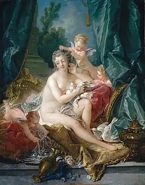 フランソワ・ブーシェ「ヴィーナスの化粧（The Toilet of Venus）」1751年