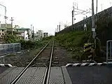 正門前駅ホーム跡（2006年7月）