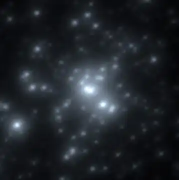 ヨーロッパ南天天文台（ESO）のVLTが撮影した高解像度のR136星団の近赤外線画像。画面中央にあるのがR136a1で、そのすぐ傍にR136a2、右下にR136a3、左にR136bがある。（提供: ESO / VLT）