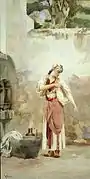 ギリシャの美女 (c.1890) 水彩画
