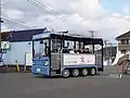 シンクトゥギャザーの小型低速電動バスeCOM-8（沼津市での実証運行）