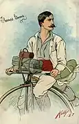 自転車での世界一周を最初に成し遂げたトーマス・スティーブンス
