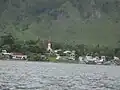 トバ湖畔のサモシール島の村