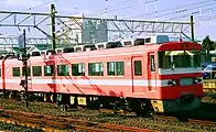 運用離脱後、館林駅に留置されている1800系。（1999年5月3日）