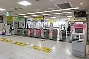 南口改札（2021年11月）