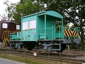 埼玉県杉戸町の公園に保存されているヨ126(2009年9月)