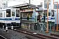 1番線使用停止前の西新井駅大師線ホーム。