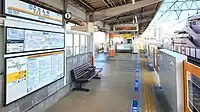 駅ホーム(2024年3月)
