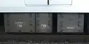 ATO送受信装置（右）と変成器（左）