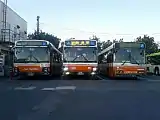 葛飾営業所にて（葛飾営業所の車両）