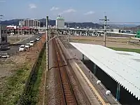 跨線橋から足利市街を望む(2007年3月)