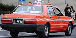 かつてのチェッカー所属時代の塗装(東武タクシー)