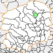西那須野町の県内位置図