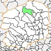 塩原町の県内位置図